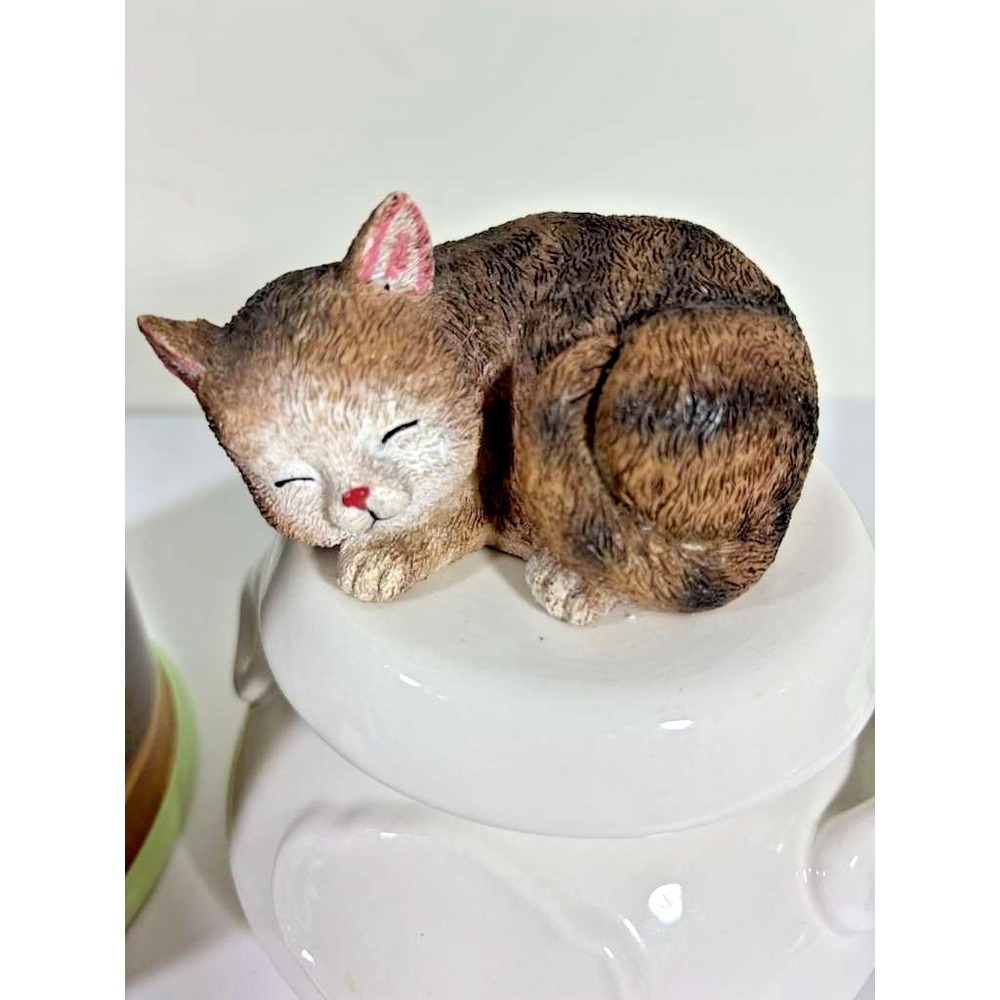 The Bradford Exchange Edition Two 2017 Cozy Kitten Canister 11" by Jurgen Scholz